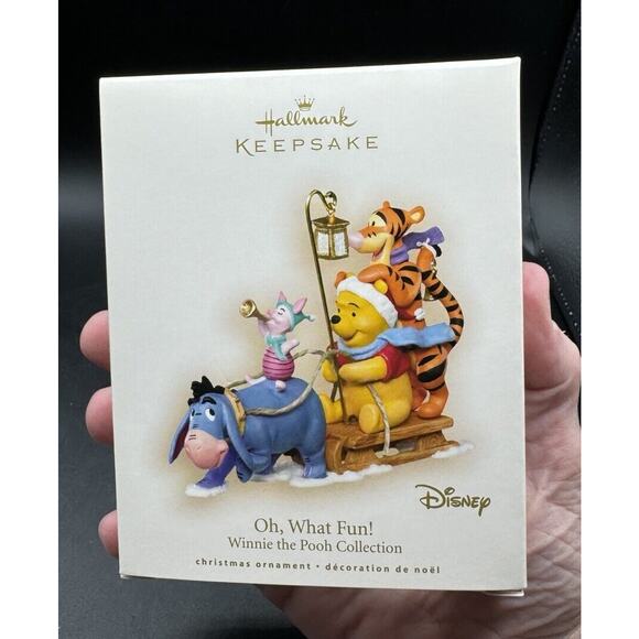 Brand New Hallmark Ornament Disney Winnie The Pooh Friends Oh What Fun 2007 -25D